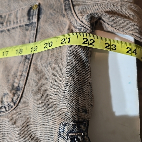Sessun Ladies Faded Denim  Jacket With Belt Size S Oversized See Measurements - Picture 14 of 14